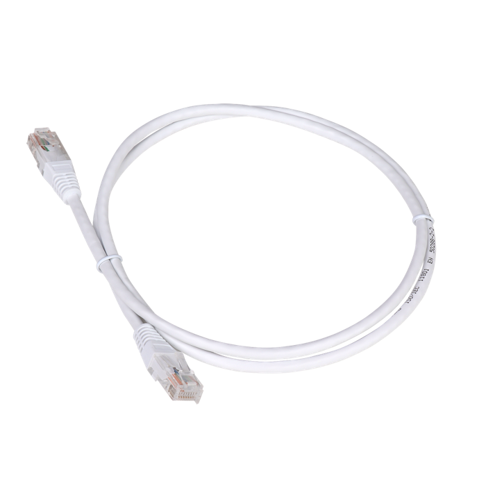 Кабель патч-корд U/UTP 5e кат. 0.15м TWT TWT-45-45-0.15-WH