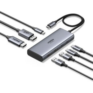 USB-концентратор UGREEN 7-in-1 USB-C Hub Gray (CM498)