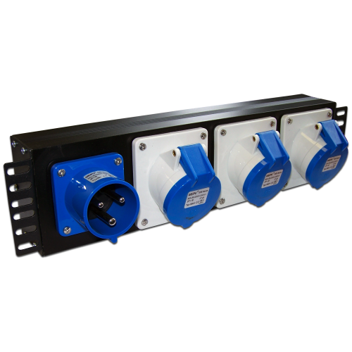 Блок розеток 19", 3 розетки TWT TWT-PDU-32AI9-1P