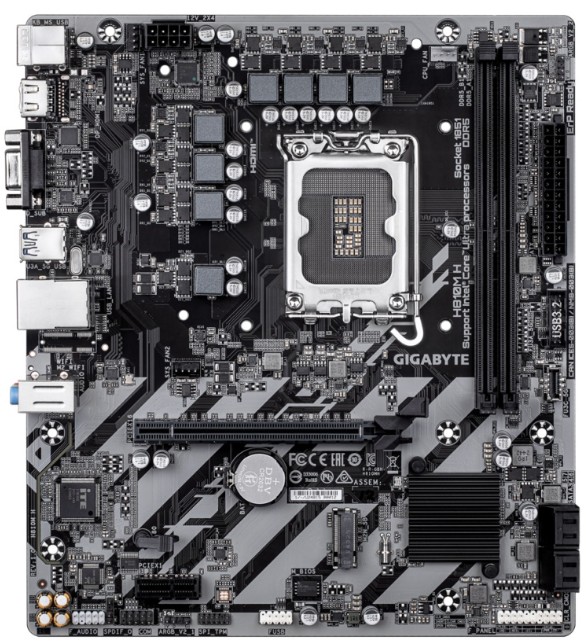 Материнская плата GIGABYTE H810M H, LGA1851, Intel H810, mATX