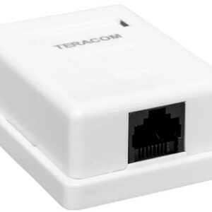 Розетка компьютерная настенная EKF TRC-WBOX-1RJ45-5EUTP-WH