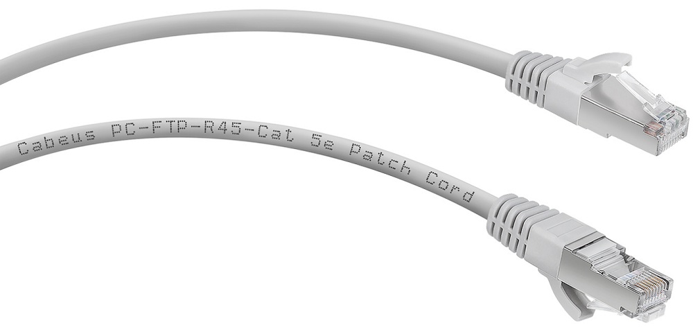 Кабель патч-корд F/UTP 5e кат. 2м Cabeus PC-FTP-RJ45-Cat.5e-2m