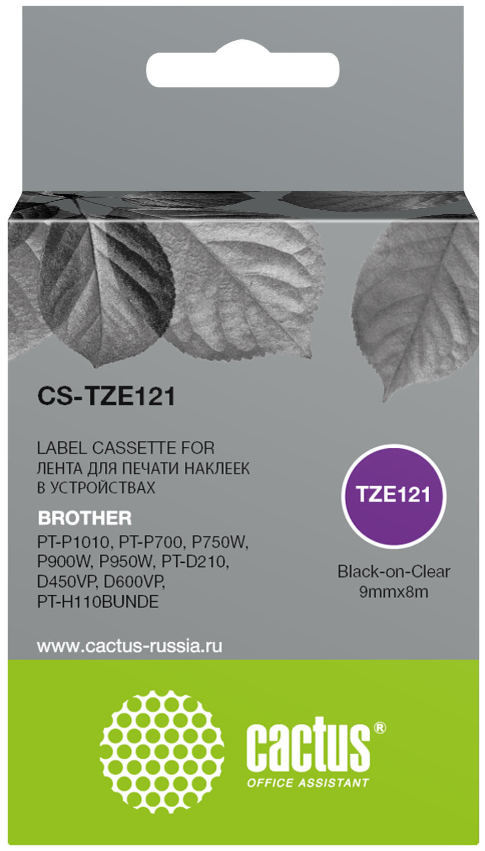 Тонер-картридж Cactus CS-TZE121 Черный