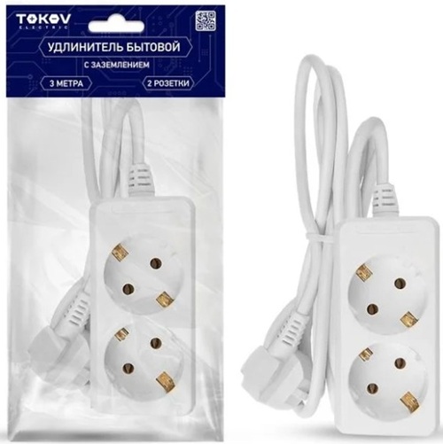 Удлинитель TOKOV ELECTRIC TKE-C01-BU2-3-1-Z