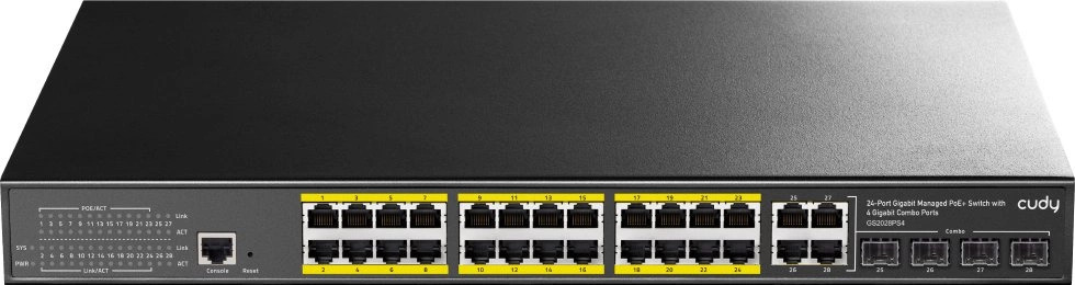 Коммутатор управляемый Cudy GS2028PS4-300W