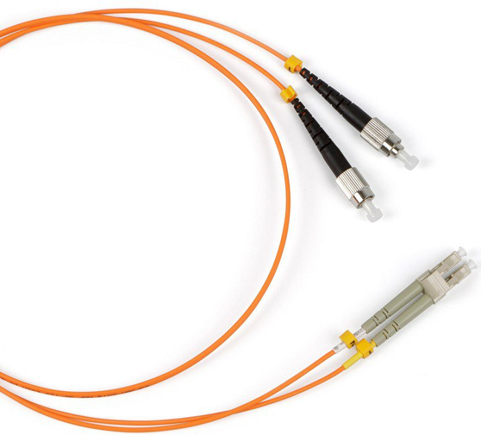 Патч-корд волоконно-оптический Hyperline FC-D2-50-FC/PR-LC/PR-H-5M-LSZH-OR
