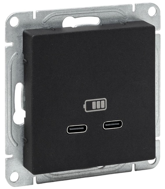 Розетка USB EKF UP1-SOB-2USBC