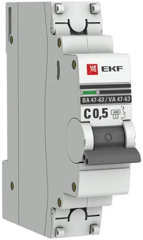 Автоматический выключатель EKF mcb4763-1-0.5C-pro