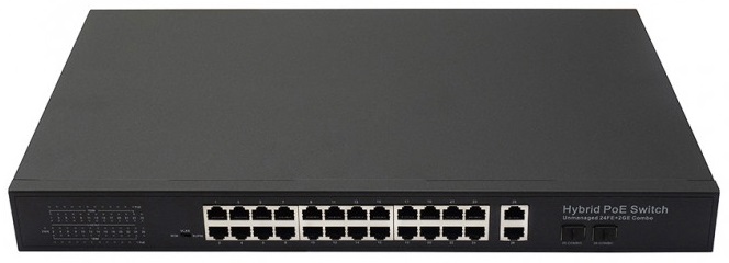 Коммутатор PoE NST NS-SW-24F2G-P