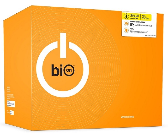 Тонер-картридж BION BCR-CE742A Желтый