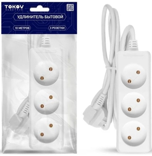 Удлинитель TOKOV ELECTRIC TKE-C01-BU3-10-1