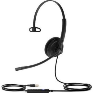 Проводная моногарнитура Yealink UH34 Lite Mono UC, Проводной, Накладные, Черный, [UH34 Lite Mono UC]