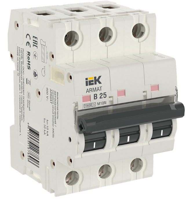 Автоматический выключатель IEK AR-M10N-3-B025