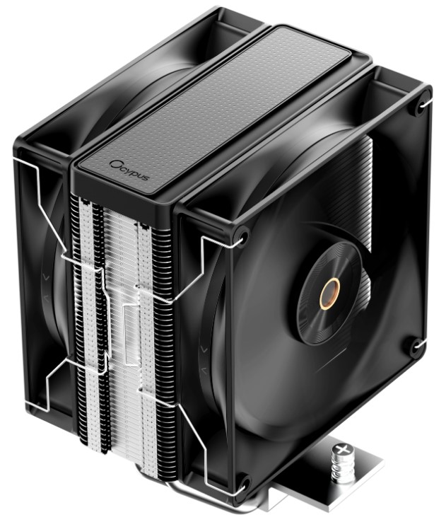 Кулер Ocypus Delta A40 Elite BK Dual Fan