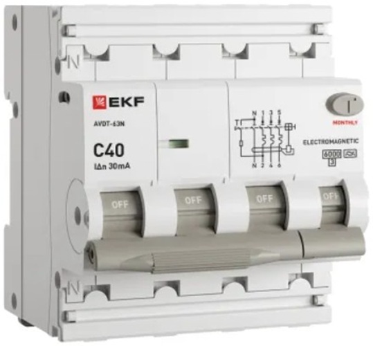 Автомат дифференциальный EKF D63N46MA40C30
