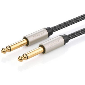 Кабель 6.3 Jack (M) - 6.3 Jack (M), 1м, UGREEN AV128 Grey