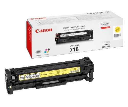 Тонер-картридж Canon 718Y Желтый