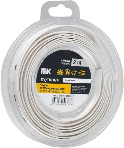 Трубка термоусадочная IEK UDR12-008-004-002-K01-T