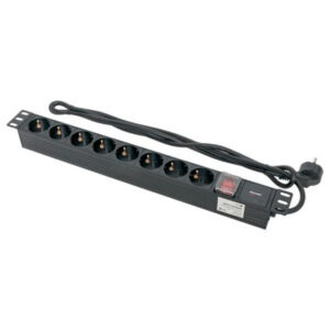 Блок розеток 19", 8 розеток EKF TRP-HPD-LSP-16A-8SH-2MSH