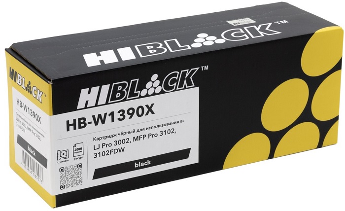 Тонер-картридж Hi-Black HB-W1390X Черный