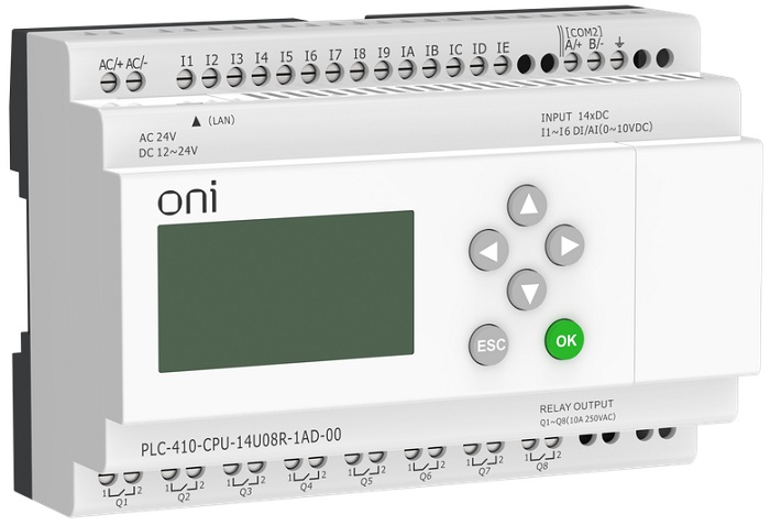 Модуль ONI PLC-410-CPU-14U08R-1AD-00