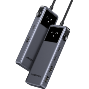 Док-станция UGREEN Uno 6-in-1 USB-C Hub Grey (CM888)