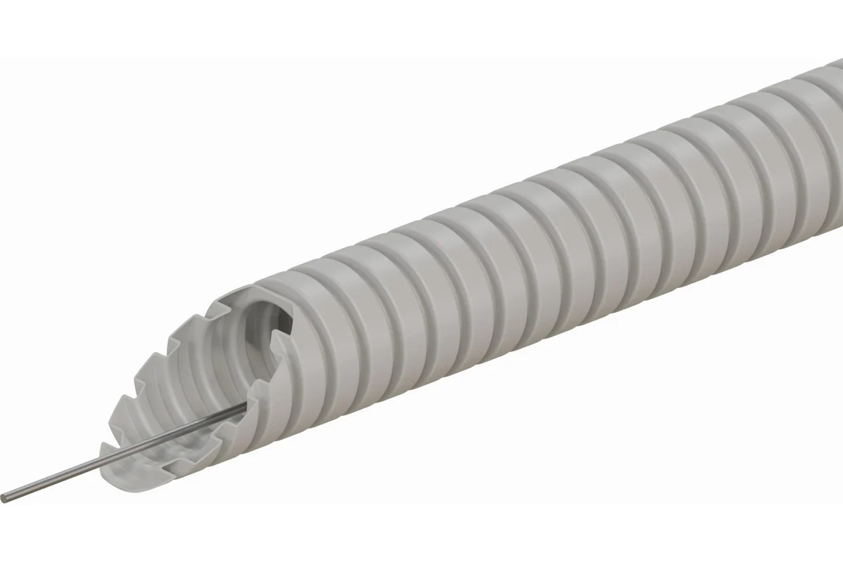 Труба гофрированная тяжёлая Ecoplast 61116HF-GR