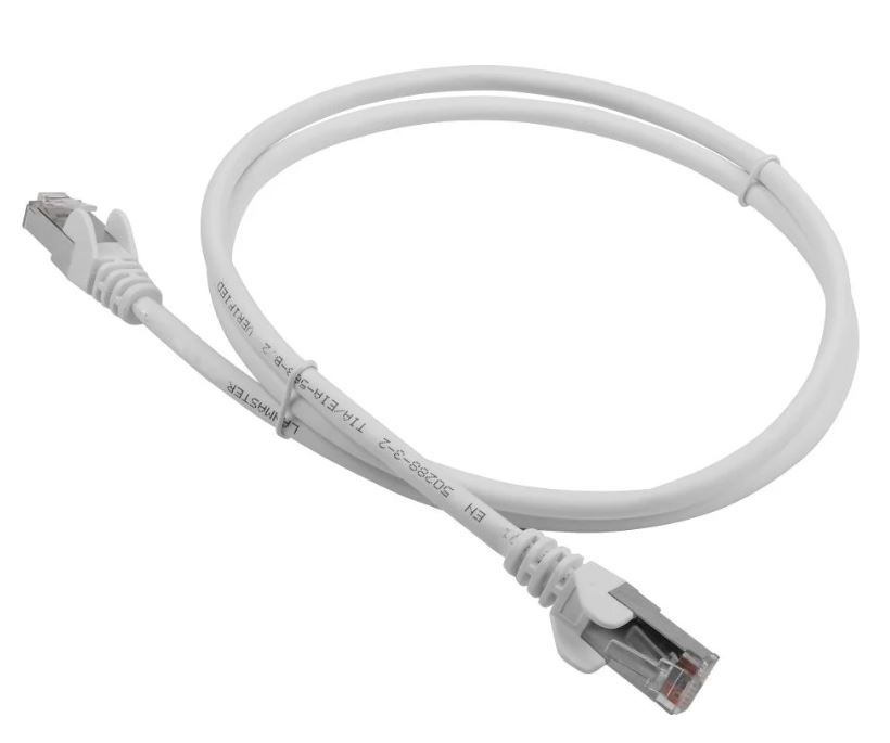Кабель патч-корд F/UTP 5e кат. 10м Lanmaster LAN-PC45/S5E-10-WH