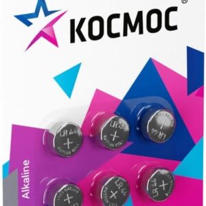 Батарейка Космос KOCG13(LR44)6BL