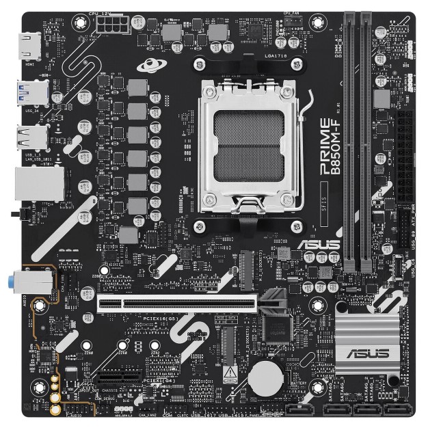Материнская плата ASUS PRIME B850M-F, AM5, AMD B850, mATX