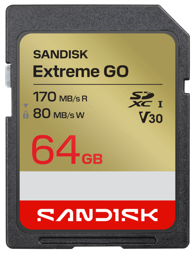 Карта памяти SDXC 64Gb SanDisk Extreme Go