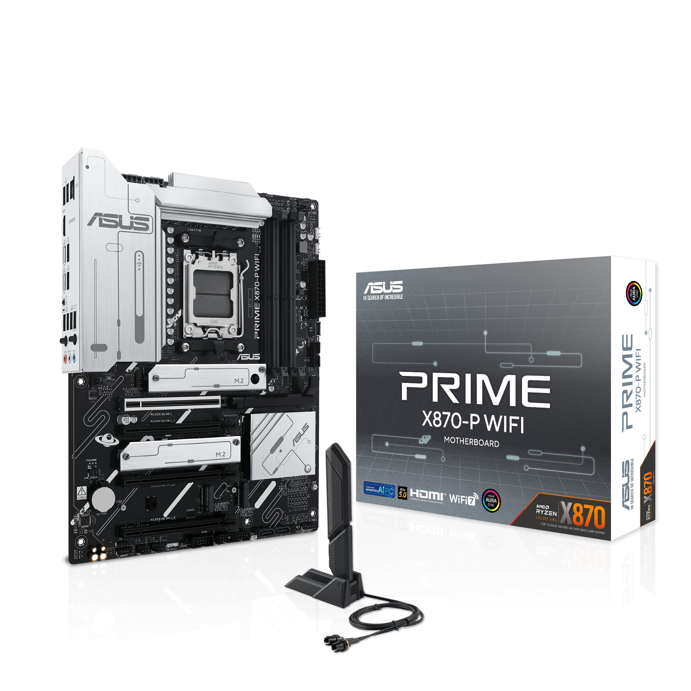 Материнская плата ASUS PRIME X870-P WIFI, AM5, AMD X870, ATX