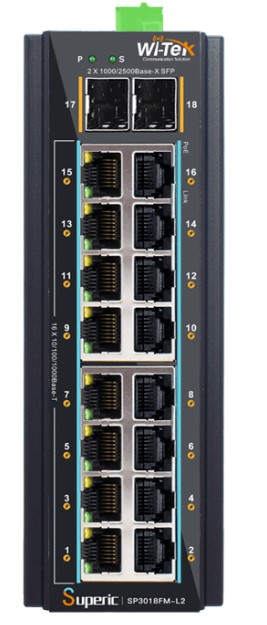 Коммутатор управляемый Wi-Tek SP3018FM-L2