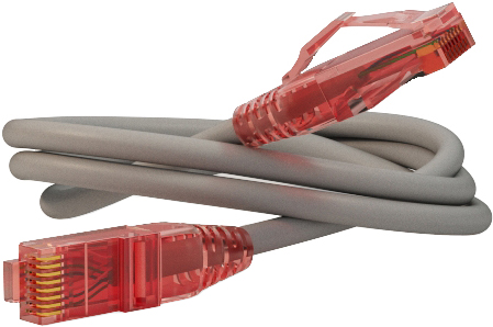 Кабель патч-корд U/UTP 5e кат. 15м Hyperline PC-LPM-UTP-RJ45-RJ45-C5e-15M-LSZH-GY
