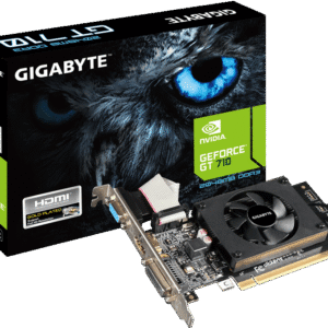 Видеокарта GIGABYTE nVidia GeForce GT 710, 2 ГБ GDDR3, [GV-N710D3-2GL]
