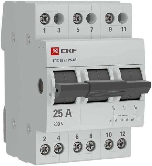 Переключатель трехпозиционный EKF TPS325