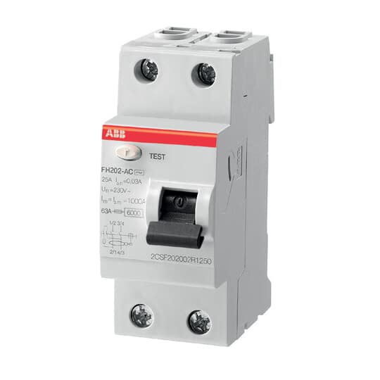 Выключатель дифференциального тока (ВДТ, УЗО) ABB 2CSF202003R3400