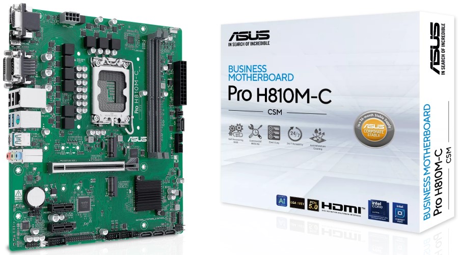 Материнская плата ASUS PRO H810M-C-CSM, LGA1851, Intel H810, mATX