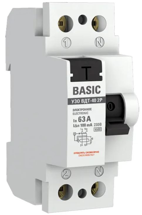 УЗО EKF elcb-2-63-100e-sim