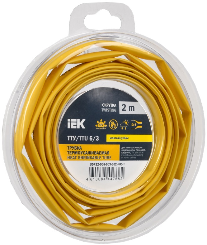Трубка термоусадочная IEK UDR12-006-003-002-K05-T