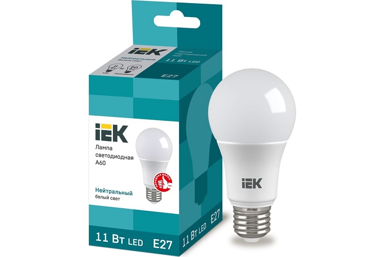 Лампа светодиодная IEK LLE-A60-11-230-40-E27