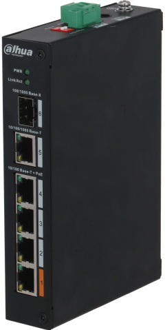Коммутатор неуправляемый Dahua DH-PFS3106-4ET-60-V2
