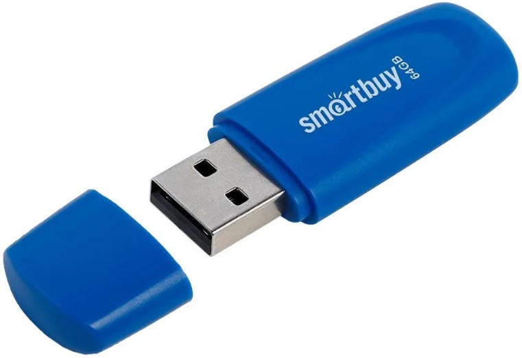 Накопитель USB 2.0 64GB SmartBuy SB064GB2SCB