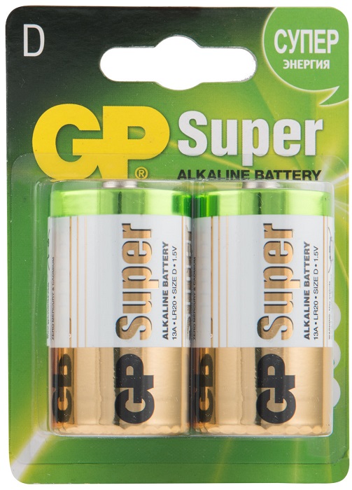 Батарейка GP Super Alkaline 13A LR20