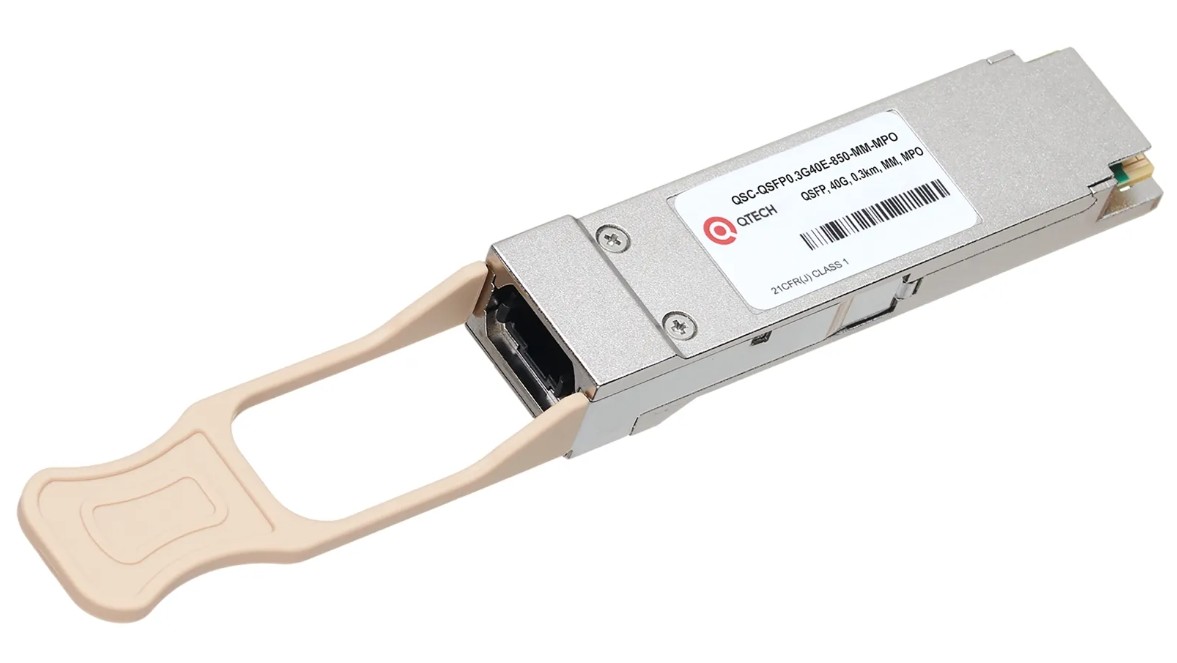 Модуль QSFP+ QTECH QSC-QSFP0.3G40E-850-MM-MPO