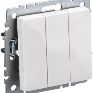 Выключатель трехклавишный IEK BR-V30-0-10-K01-PRO