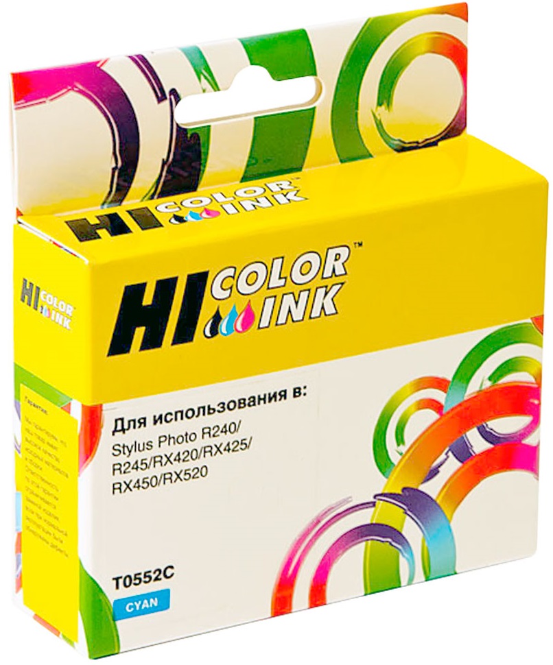 Тонер-картридж Hi-Black HB-T0552 Голубой