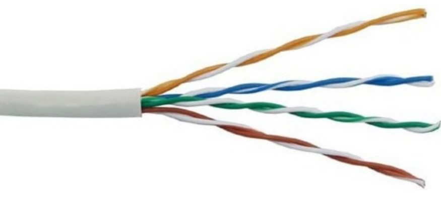 Кабель витая пара S/FTP 6 кат. 4 пары Lanmaster LAN-6ESFTP-HFLT-GY