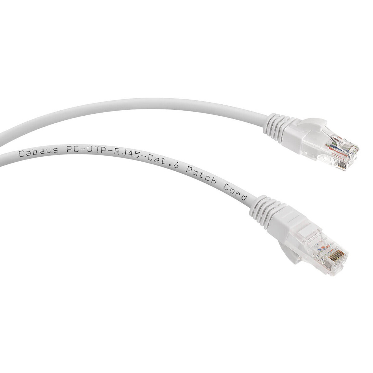 Кабель патч-корд U/UTP 6 кат. 1м Cabeus PC-UTP-RJ45-Cat.6-1m-WH-LSZH