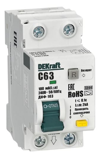 Автомат дифференциальный DEKraft 16362DEK